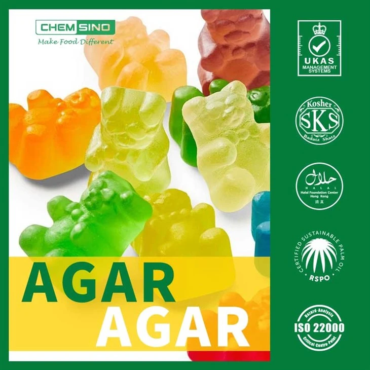 Khoom Noj Khoom Haus Qib Agar Agar Hmoov rau Gelling thiab Thickening
