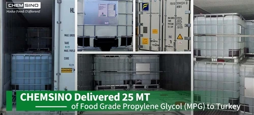 CHEMSINO xa 25 MT Ntawm Cov Khoom Noj Qib Propylene Glycol (MPG) Rau Qaib Cov...