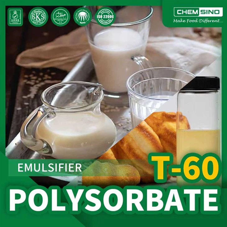 Polysorbate 60: Cov neeg tsis noj nqaij emulsifier rau Vegan daim ntawv thov