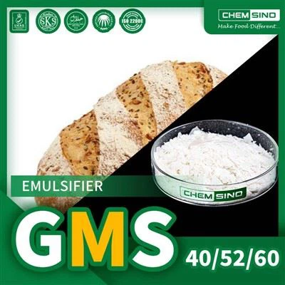 E471 CAS No. 31566-31-1 Glycerol Monostearate 52 Powder GMS 52 Powder