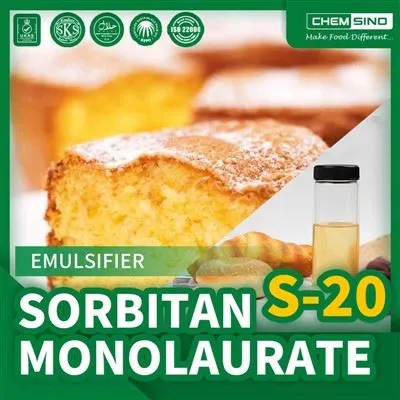 Emulsification Ua Yooj Yim Nrog Sorbitan Esters Sorbitan Monolaurate (S-20) CAS NO.1338-29-2