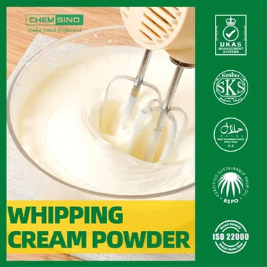 Tsis-mis nyuj whipping cream hmoov rau kas fes thiab ncuav